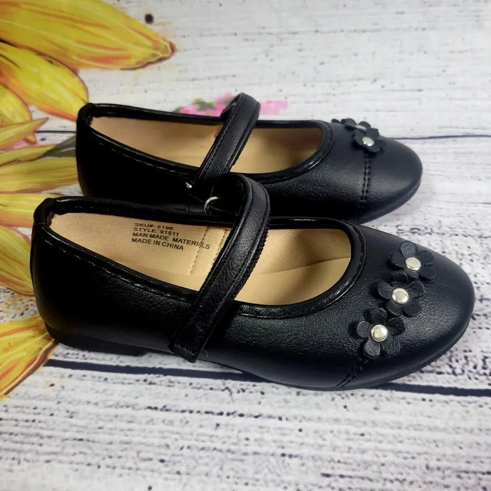 JOSMO Toddler Girl's Black Dress Shoes Size 8 NWOT‎